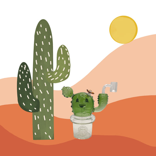 cactus glass bong